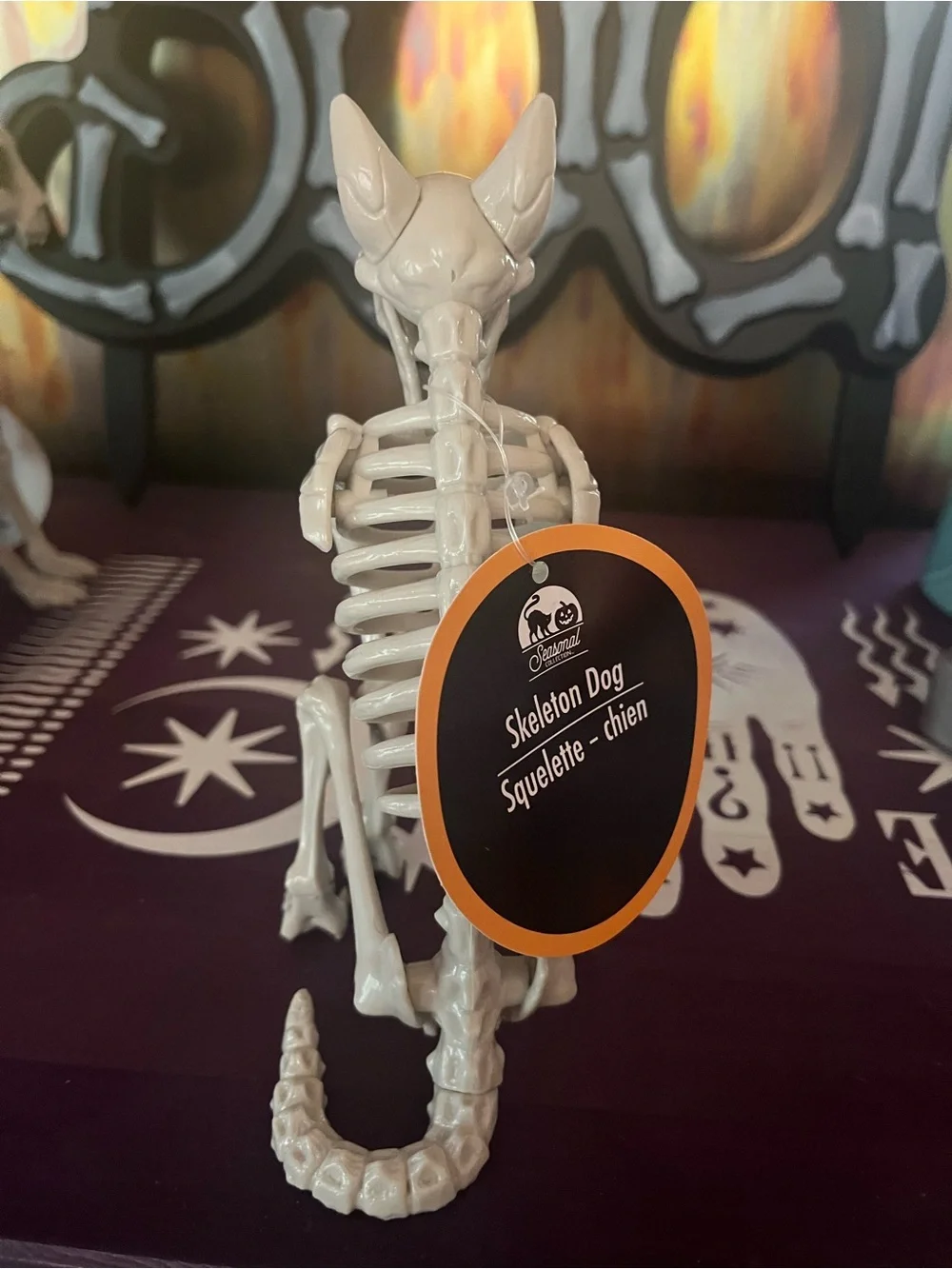 Spooky 3-Pc Light Up Tombstone & Skeleton Cat + Dog Halloween Set- PETS SET